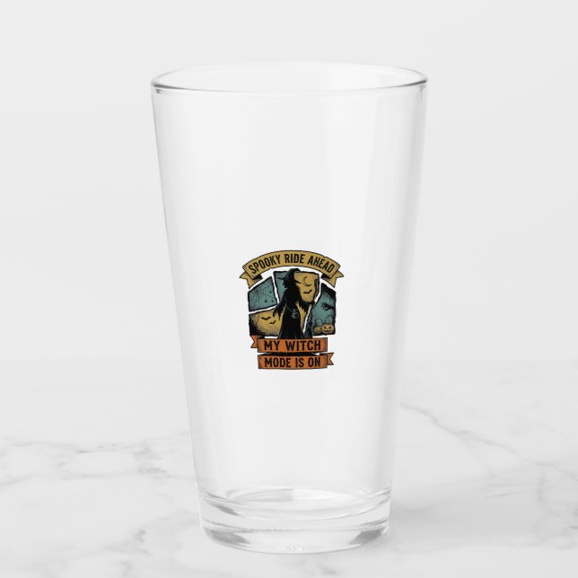 Verre Chemise Halloween Sorcière Drôle Design de Sorcièr (Devant)