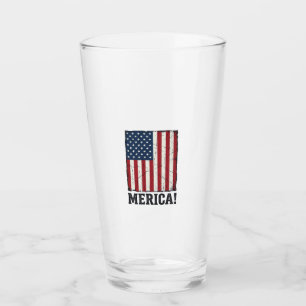 Verre Chemise vectorielle patriotique Drapeau Merica en
