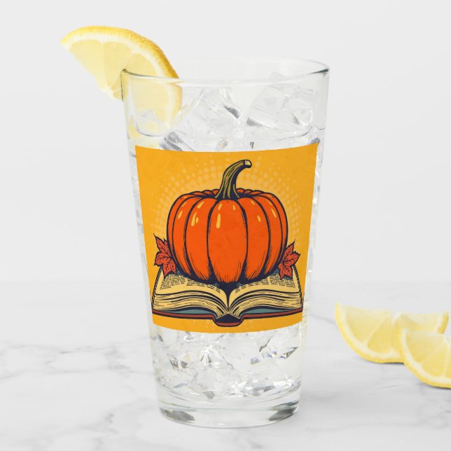 Verre Chemises d'enseignant Halloween Automne Citrouille (Devant glace)