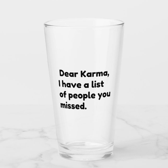 Verre Cher Karma (Devant)