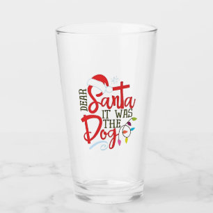 Verre Cher Père Noël C'était Le Chien Drôle