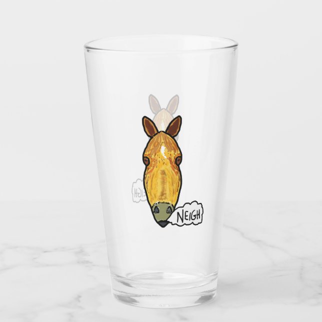 Verre Cheval Face Neigh (Devant)