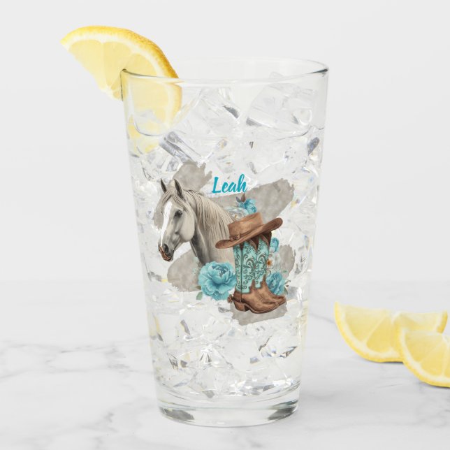 Verre Cheval occidental  (Devant glace)