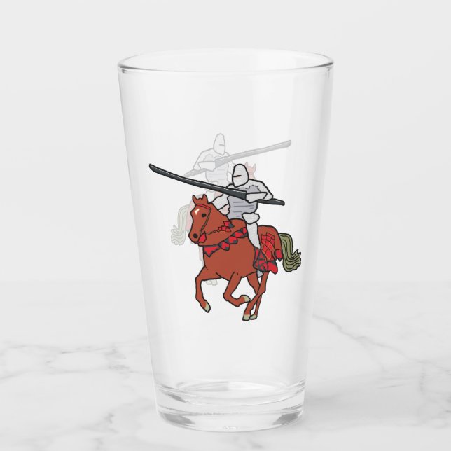 Verre Chevalier jouteur (Devant)