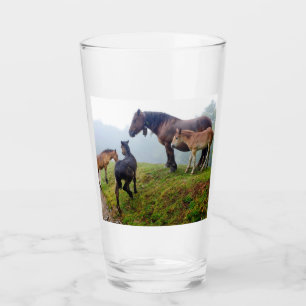 Verre Chevaux de gamme libre