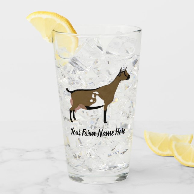 Verre Chèvre laitière naine nigériane (Devant glace)