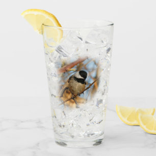 Verre Chickadee Songbird, Joli Espérant