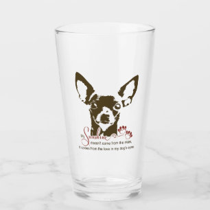 Verre Chien de chiwawa mon soleil