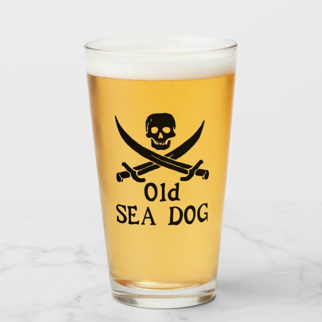 Verre Chien de la mer (Devant (rempli))