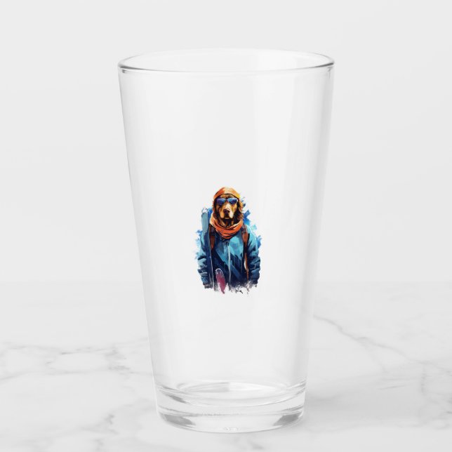 Verre Chien de ski dans des lunettes de ski  5 (Devant)