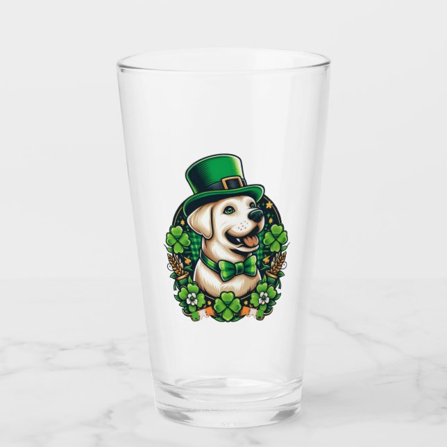 Verre Chien mignon de la Saint Patrick (Devant)