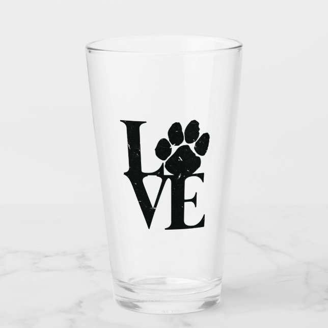 Verre Chiens Aiment Chiens (Devant)