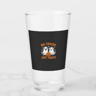 Verre Chiens fantômes Halloween Pas de farces juste des