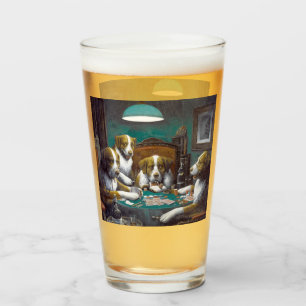 Verre Chiens jouant au poker Cassius Marcellus Coolidge