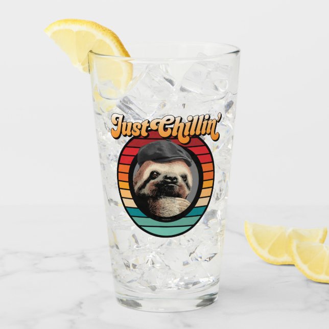 Verre Chillin' Sloth (Devant glace)