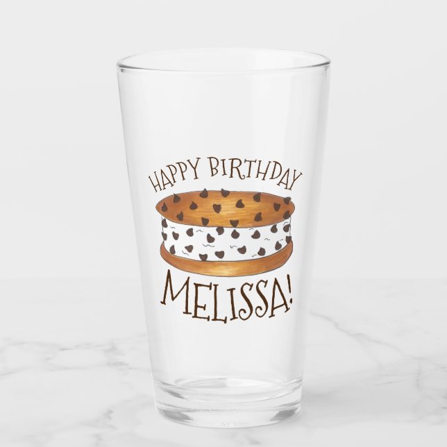 Verre Chipwich Chocolat Chip Cookie Sandwich à la crème  (Devant)