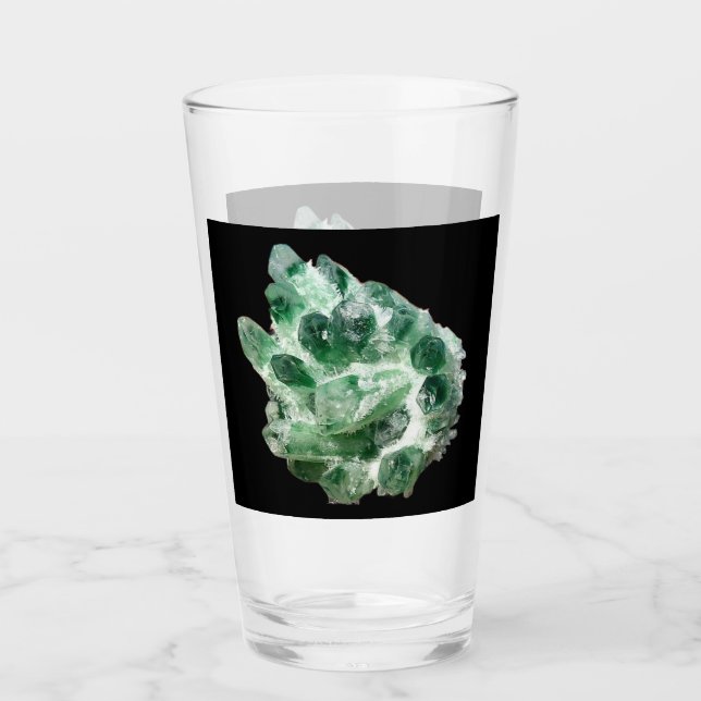 Verre Chlorite Quartz Rock Crystal Cluster (Devant)