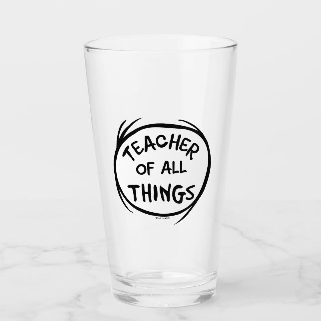 Verre Chose Un Chose Deux - Professeur de toutes Choses (Devant)