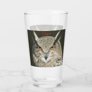 Verre Chouette à grande corne