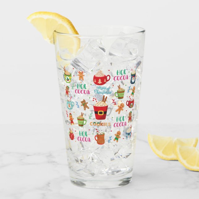 Verre Christmas Cococoa, Ginger Cookies (Devant glace)