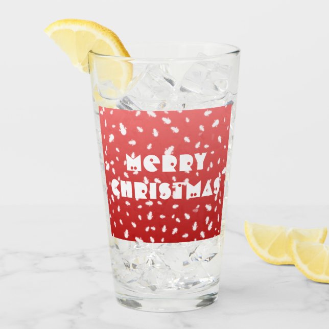Verre Christmas Snowman (Devant glace)