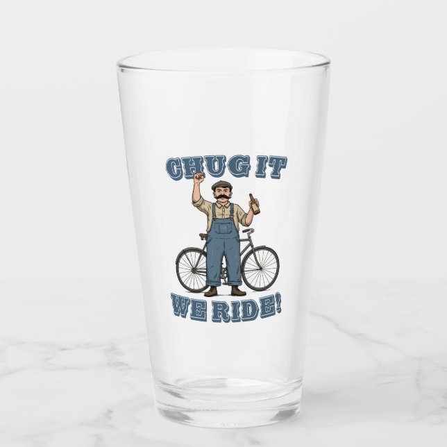 Verre Chug It We Ride Cycling (Devant)