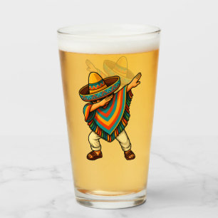 Verre Cinco de Mayo Dabbing Mexicain Poncho