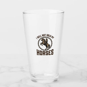 Verre Citation de cheval drôle Design vintage de conduit