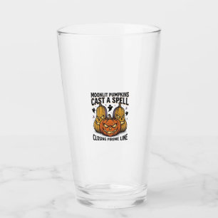 Verre Citation de citrouille d'Halloween Jack O Lantern