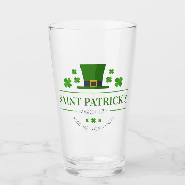 Verre Citation de la Saint Patrick (Devant)