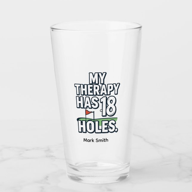 Verre Citation drôle d'obsession de golf pour les accros (Devant)
