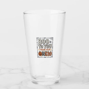 Verre Citation Halloween Boo à toi de notre équipage Vin