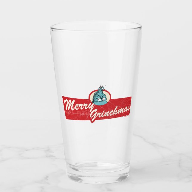 Verre Citation Joyeux Grinchmas Grinch (Devant)