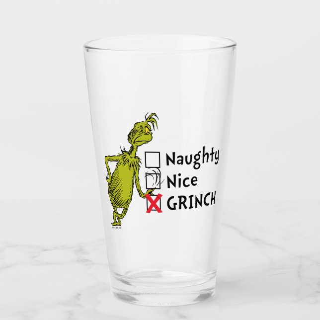 Verre Citation méchante, gentille ou grincheuse (Devant)