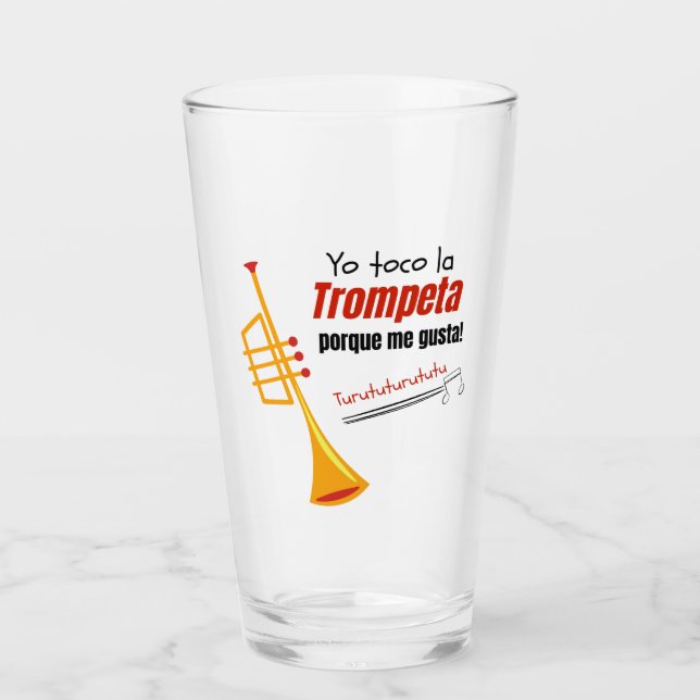 Verre citation trompeta (Devant)
