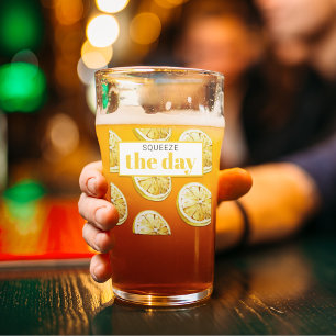 Verre Citrons Jaunes Modernes Motif & Squeeze La Journée