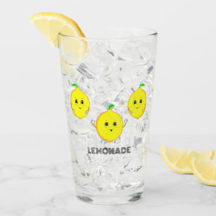 Verre Citrons mignons personnalisés