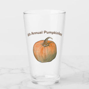 Verre Citrouille aquarelle