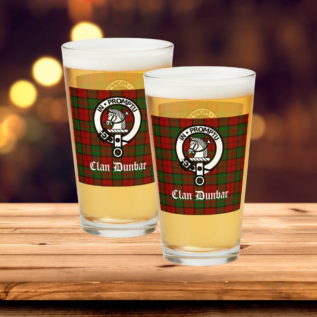 Verre Clan Dunbar Tartan & Crest Badge (Check out the entire collection of Clan Dunbar gifts & gear!)