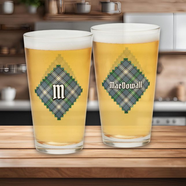 Verre Clan MacDowall Tartan (Créateur téléchargé)