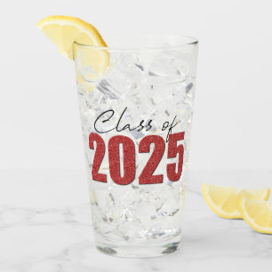 Verre Classe Parties scintillant rouge de 2025