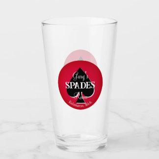 Verre Classic Playing Cartes Spades Salle Glass - Spade