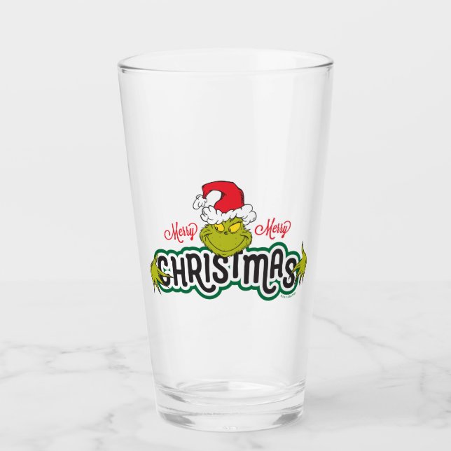 Verre Classic The Grinch | Joyeux Joyeux Noël (Devant)