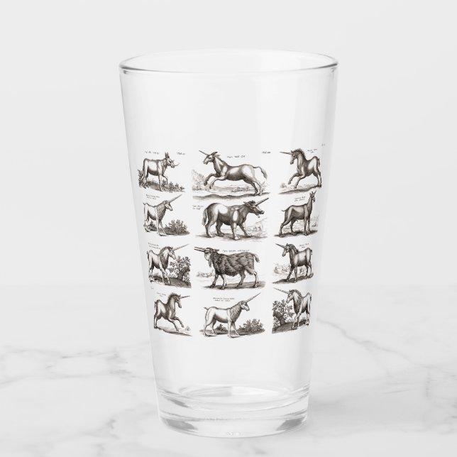Verre Classique Unicorne Antique Mythique Magie Créature (Devant)