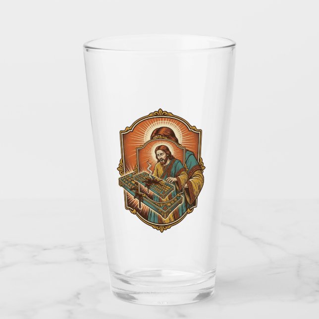 Verre Clavier Mécanique Cassé par un Café Jésus Technolo (Devant)