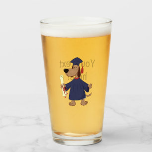 Verre Clipart de graduation de chien