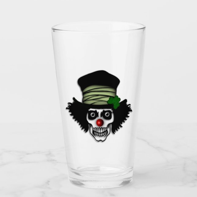 Verre Clown de squelette irlandais déplaisant (Devant)