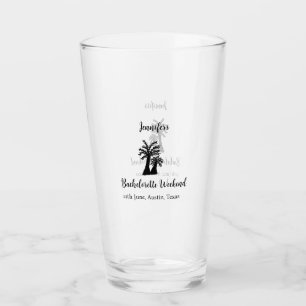 Verre club de l'arbre de coco week-end d'enterrement de