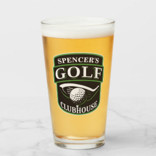 Verre Club Golfer Pro Golf Club Clubhouse Personnalisé