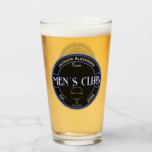 Verre Club Homme Man Cave Boisson Pint Bière